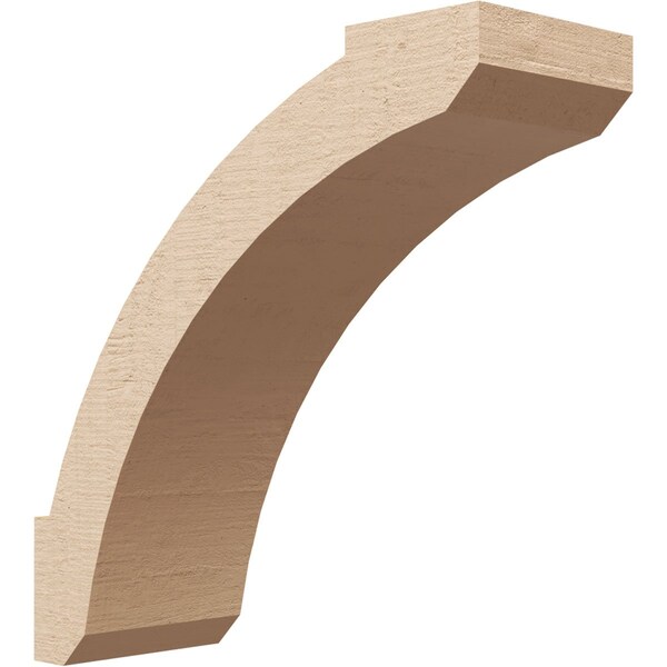 Ekena Millwork 5-inch W x 14-inch D x 14-inch H Lafayette Rough Cedar Woodgrain TimberThane Knee Brace, Primed BRCUR05X14X14LFTRCPR - main